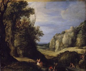 Landscape With Latona And The Lycian Peasants — Паулюс Брил