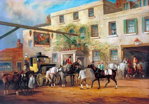 Changing Horses To A Post-chaise Outside The 'george' Posting-house