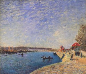 River Loing At Saint Mammes — Alfred Sisley