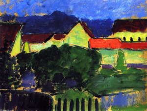 Green Houses — Alexej Von Jawlensky, Expressionism