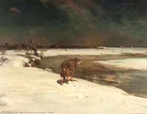Wolf — Alfred Wierusz Kowalski, Realism