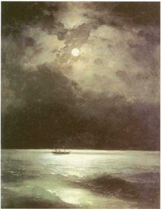 The Black Sea At Night — Ivan Konstantinovich Aivazovsky