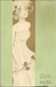 A Half Of A Virgin — Raphael Kirchner, Art Nouveau