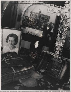 El Altar De Mi Bisabuelo My Great Grandfather's Altar, From The Series Santos Y Sombras Saints And Shadows — Muriel Hasbun