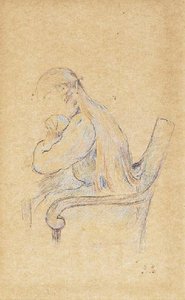 Jeune Femme Assise (portrait De Julie Manet) — Berthe Morisot