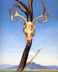 Deers Skull With Pedernal — Georgia O'keeffe