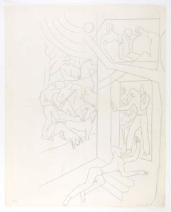 (untitled) (tracing Of Drawing For Proposed Railway Mural) — Marguerite Zorach