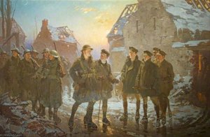 A Relieved Platoon of 1 5th Battalion, Gloucestershire Regiment, at Hébuterne, France, c.1916