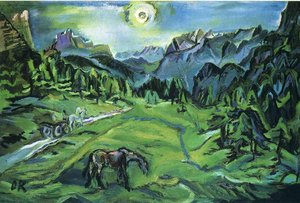 Dolomite Landscape: Tre Croci — Oskar Kokoschka