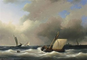 Shipping Off The Shore In High Winds — Abraham Hulk Senior