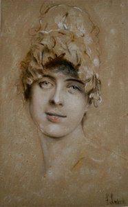 Portrait Of A Young Woman 1 — Franz Seraph Von Lenbach