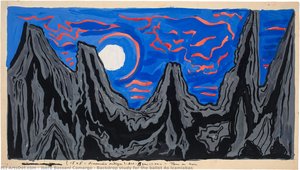Backdrop Study For The Ballet As Icamiabas — Iberê Bassani Camargo, Expressionism