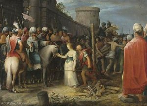 Tamar being led to the stake