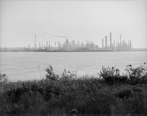 View Of St. Bernard Parish Industrial Waterfront; From West Bank Levee In Lower Algiers, New Orleans — Richard Sexton