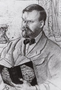 Self Portrait (13) — Boris Mikhailovich Kustodiev