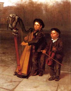 The Little Strollers — John George Brown