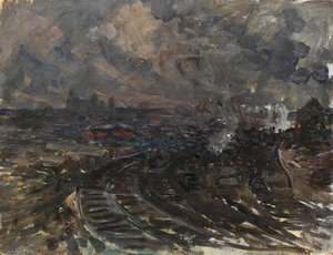 Railway Station, Arras — Cecil Gordon Lawson