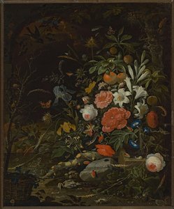 Flowers And Tiny Creatures – Vanitas — Abraham Mignon