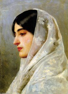 A Young Beauty — Eugen Von Blaas