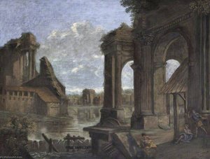 Capriccio Roman Ruins at Bologna