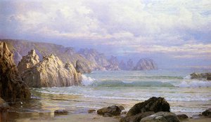 Seascape: Along The Cliffs — William Trost Richards