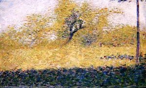 Waldrand Im Frühling — Georges Pierre Seurat, Pointillistische Landschaft