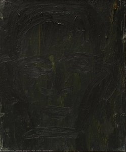 Man's Head (frontal Dark) — Lester F. Johnson