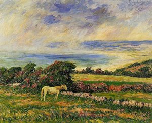 Horse In A Meadow — Henri Moret