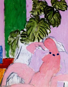 Nu Au Fauteuil Et Feuillage, Esquisse Ölbild Nizza, Musée Matisse — Henri Matisse, Fauvismus