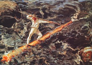 The Log Floater — Akseli Gallen-kallela