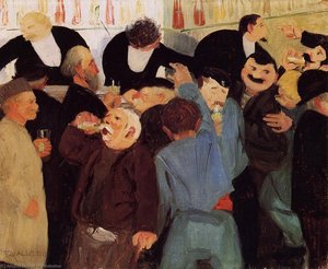 The Bistro — Félix Vallotton, Post-impressionism