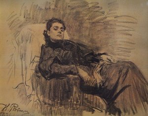 Retrato De La Actriz Eleonora Duse — Ilya Yefímovich Repin