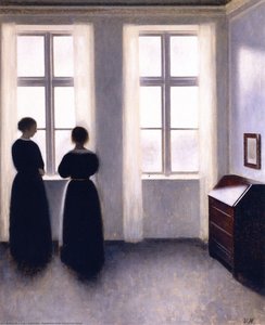 Figures By The Window — Vilhelm (hammershøi)hammershoi