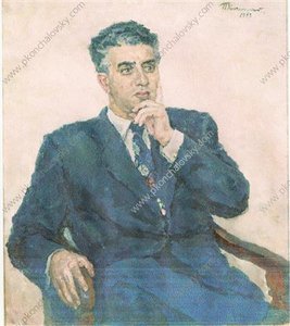 Portrait Of Composer Aram Khachaturian — Pyotr Konchalovsky