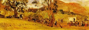 Market At Subiaco — Thomas Worthington Whittredge, Hudson River School