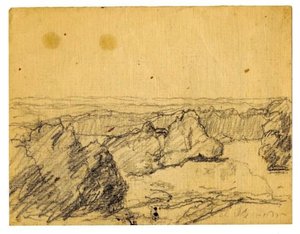 Landscape Sketch 2 — Theodore Clement Steele, Impressionism