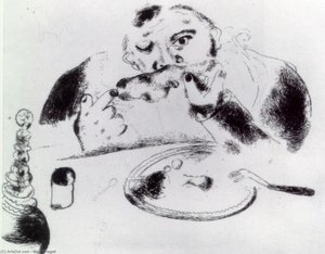 Sobakevich At Table — Marc Chagall