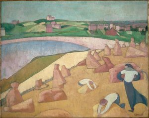 Moisson Au Bord De La Mer — Émile Bernard