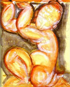 Rose Caryatid (audace) — Модиљани, Early 20th Century Expressionism