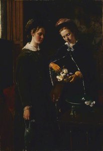 Conversation Piece, Hannah And Alice Lorimer — John Henry Lorimer