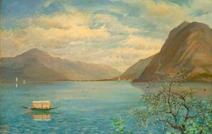Italian Lake Scene — William Herbert Allen