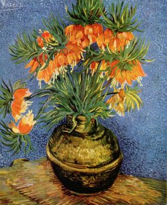Imperial Crown Fritillaria In A Copper Vase — Vincent Willem Van Gogh, Post-impressionism