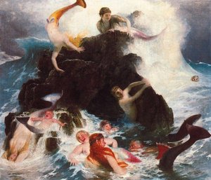 Le Jeu Des Naïades — Arnold Böcklin, Symbolism
