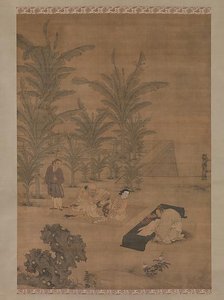 明 杜堇 伏生授經圖 軸 The Scholar Fu Sheng Transmitting the Book of Documents