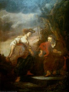 Christ and the Samaritan woman.