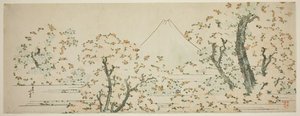 Mount Fuji With Cherry Trees In Bloom — Katsushika Hokusai
