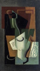 Glass And Bottle — Juan Gris