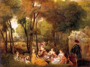 The Champs-elysées — Žan Antoan Vato, Rococo