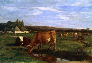 Pasture In The Touques Valley — Eugène Louis Boudin