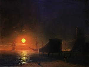 Mondschein In Feodosien — Iwan Aiwazowski, Romantik-malerei